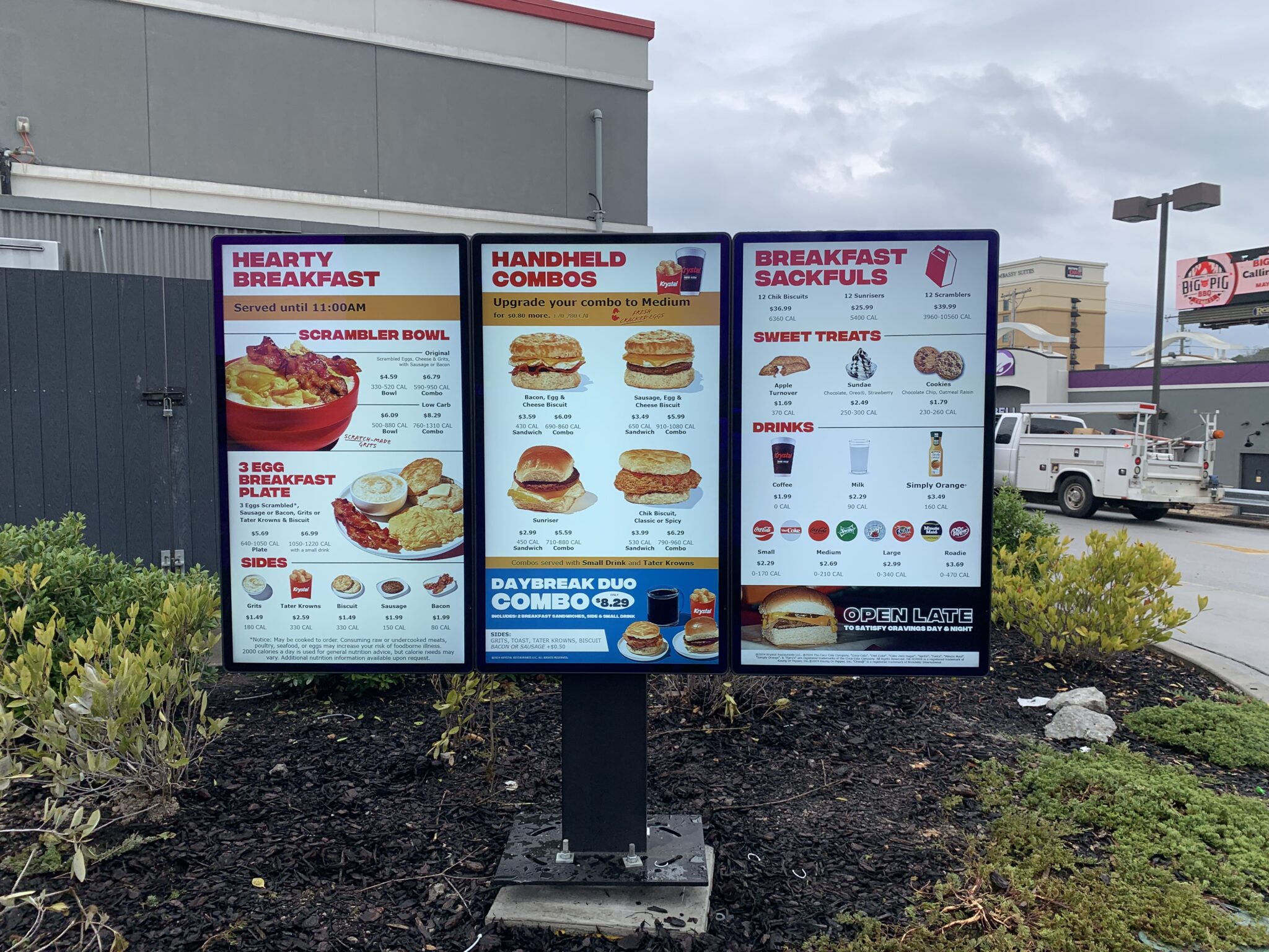 Digital menu board installation